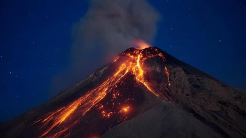 Volcán en Guatemala