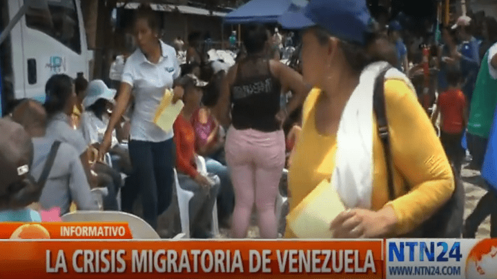 venezolanos en la frontera