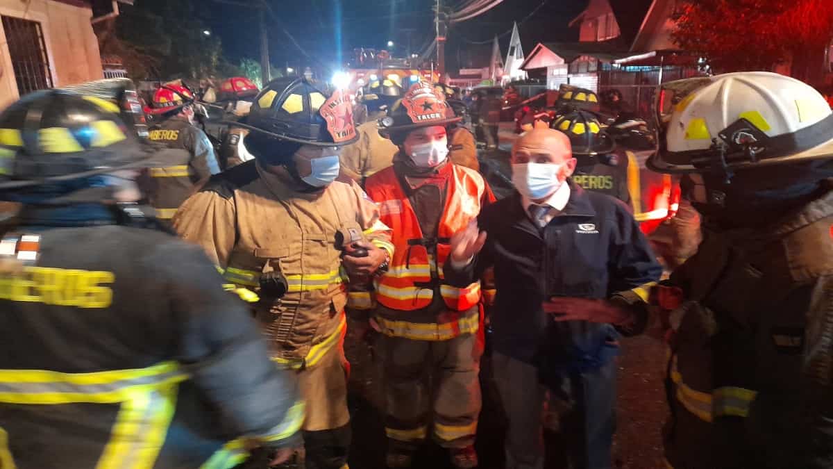 Incendio en Talca / @FiscaliaMaule