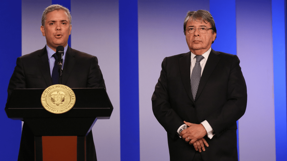 Iván Duque y Carlos Holmes Trujillo