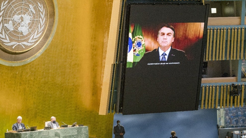 Bolsonaro denunció ante la ONU campaña de desinformación sobre la Amazonía