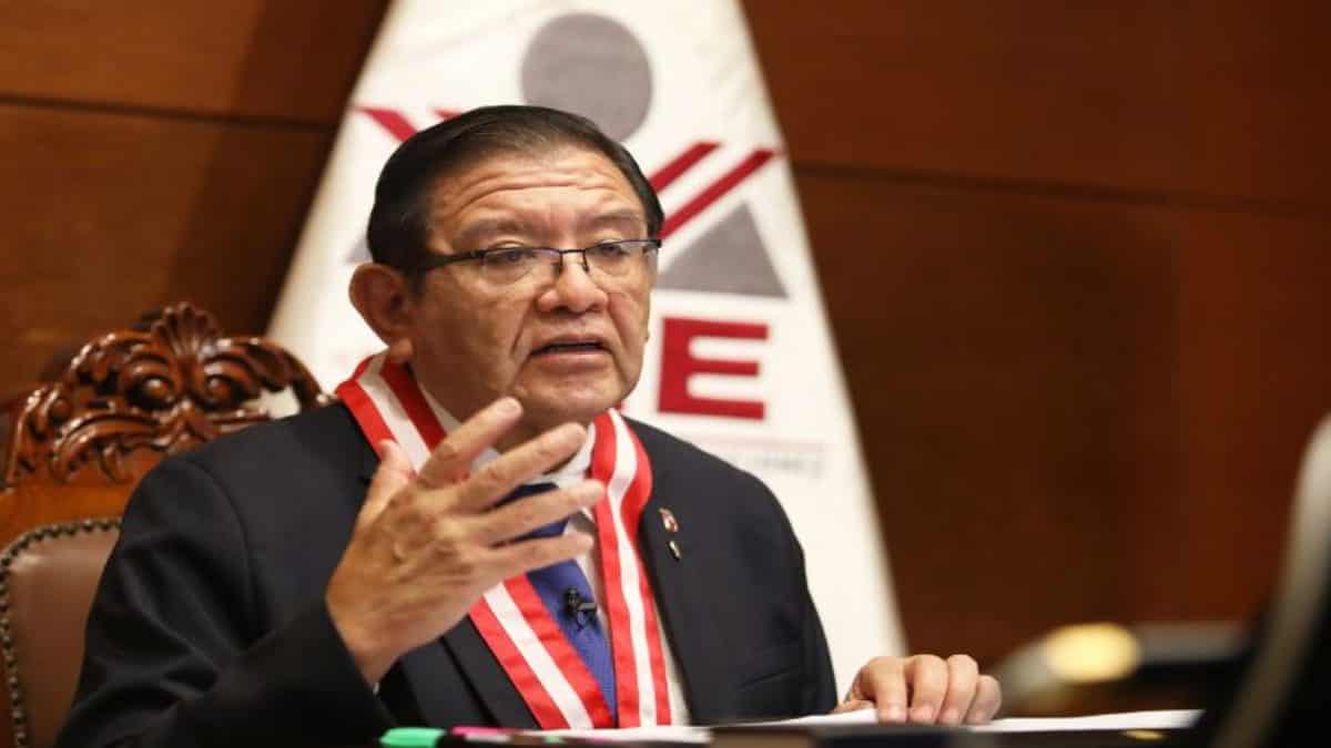 Jorge Luis Salas Arenas, presidente del Jurado Nacional de Elecciones (JNE) de Perú. Foto: JNE