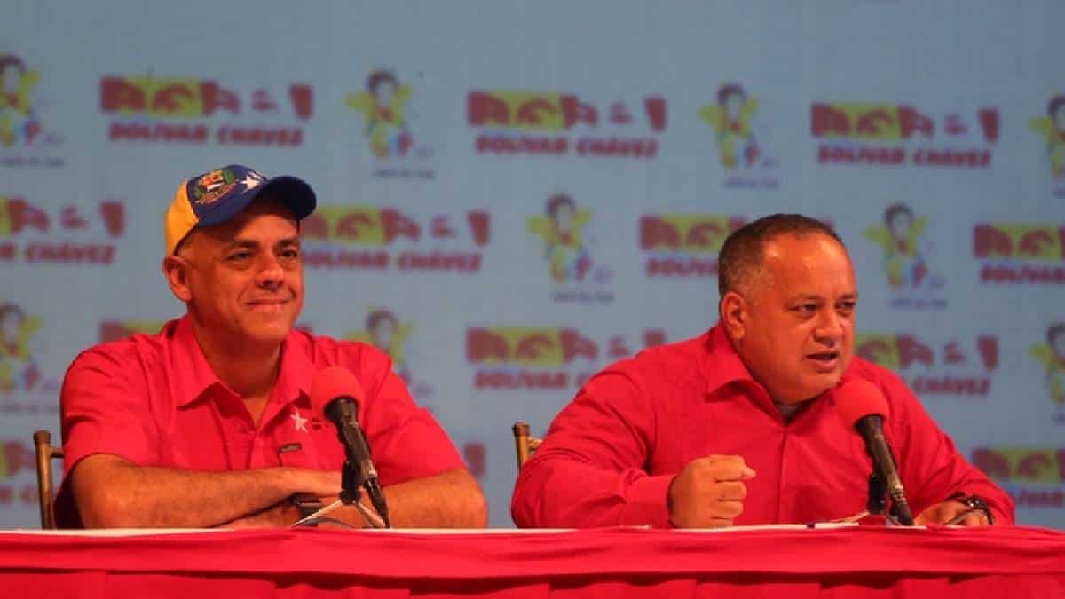 Jorge Rodríguez y Diosdado Cabello