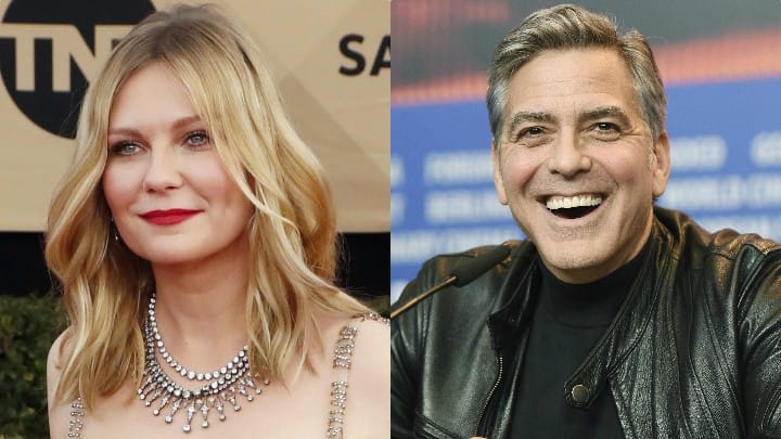 Kirsten Dunst y George Clooney