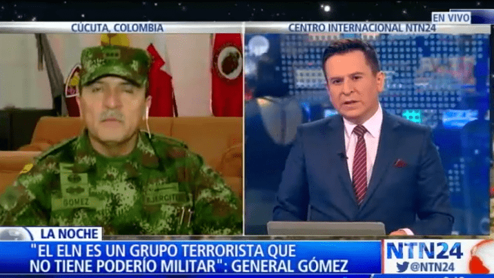 El general Ricardo Gómez señaló al ELN como el responsable de la masacre de cinco soldados