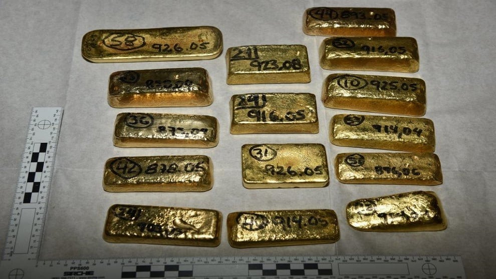 lingotes de oro