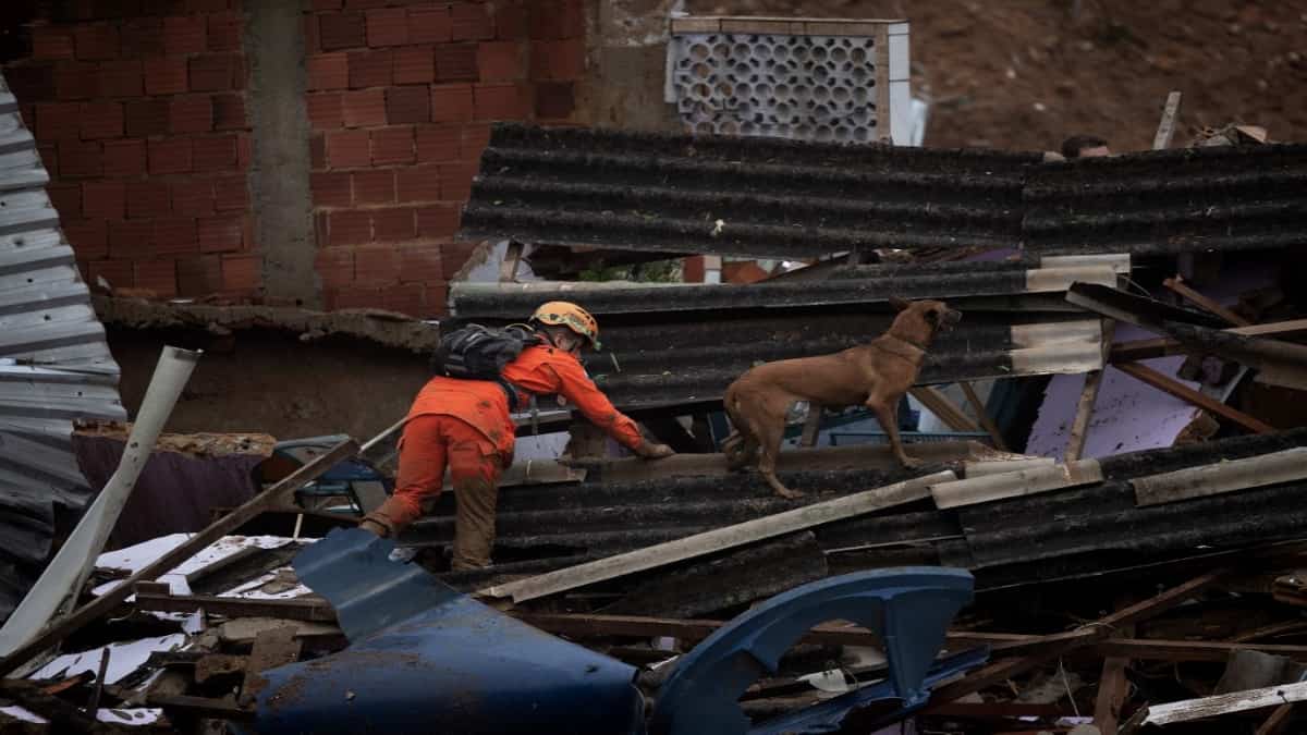 Lluvias en Petrópolis / AFP