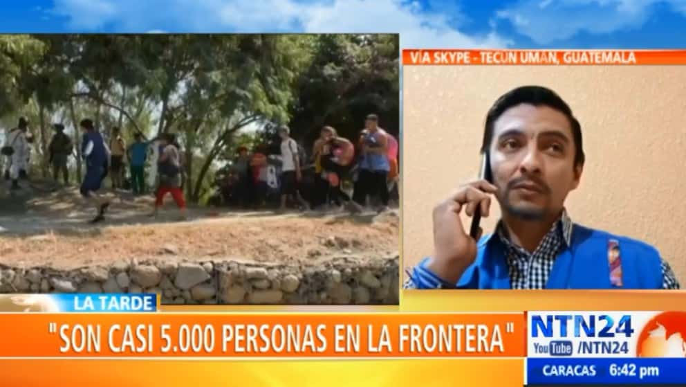Migrantes centroamericanos se enfrentaron con autoridades en frontera sur de México