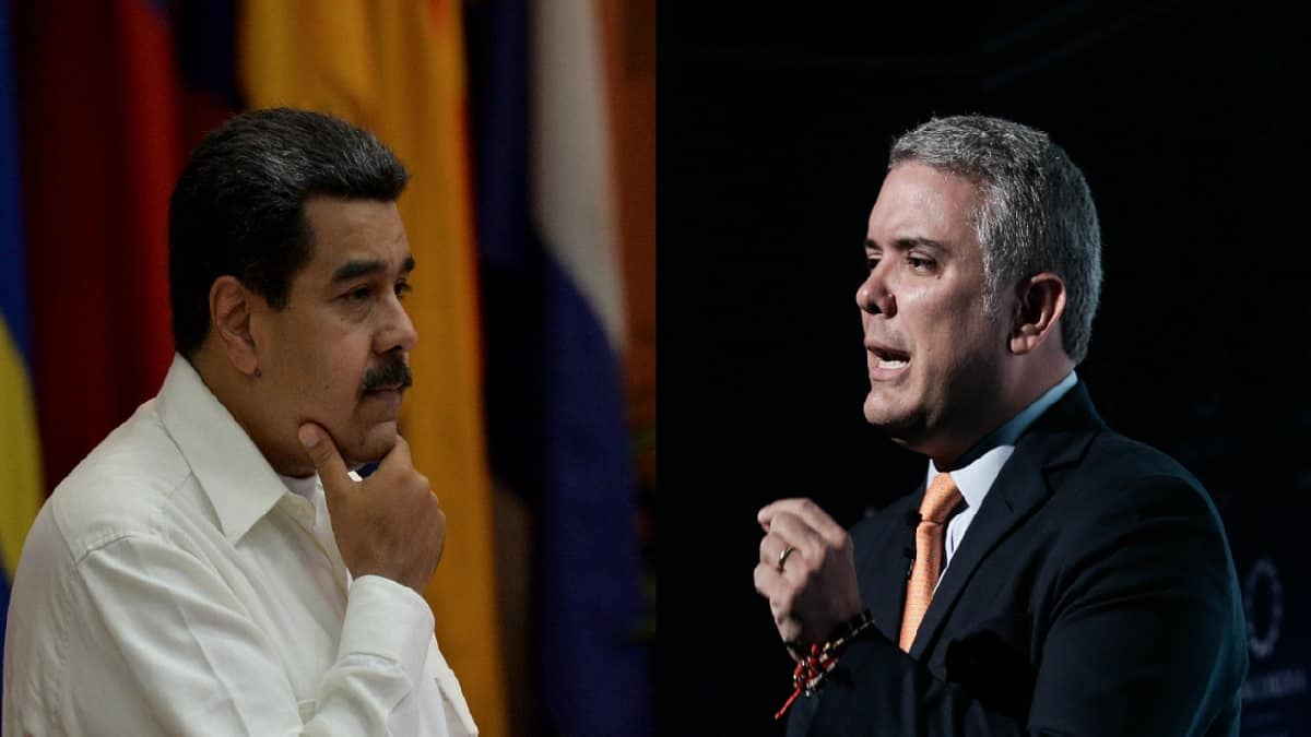 Nicolás Maduro e Iván Duque