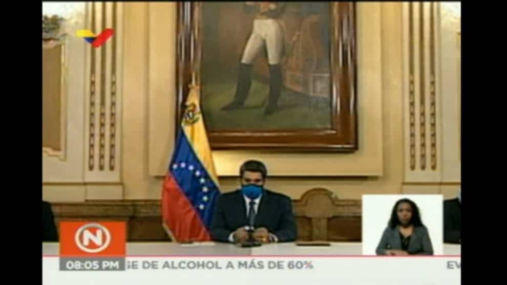 Maduro anuncia 8 nuevos casos de coronavirus y convoca Consejo de Estado