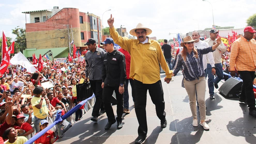 Maduro durante acto de campaña/ Foto: EFE