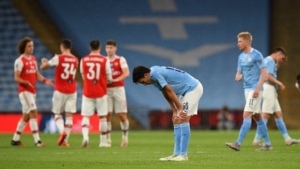 ¡Sin Liga y sin Copa! Manchester City se despidió de la FA Cup derrotado ante Arsenal