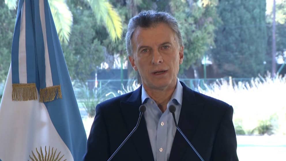 Presidente Mauricio Macri anuncia medidas de austeridad