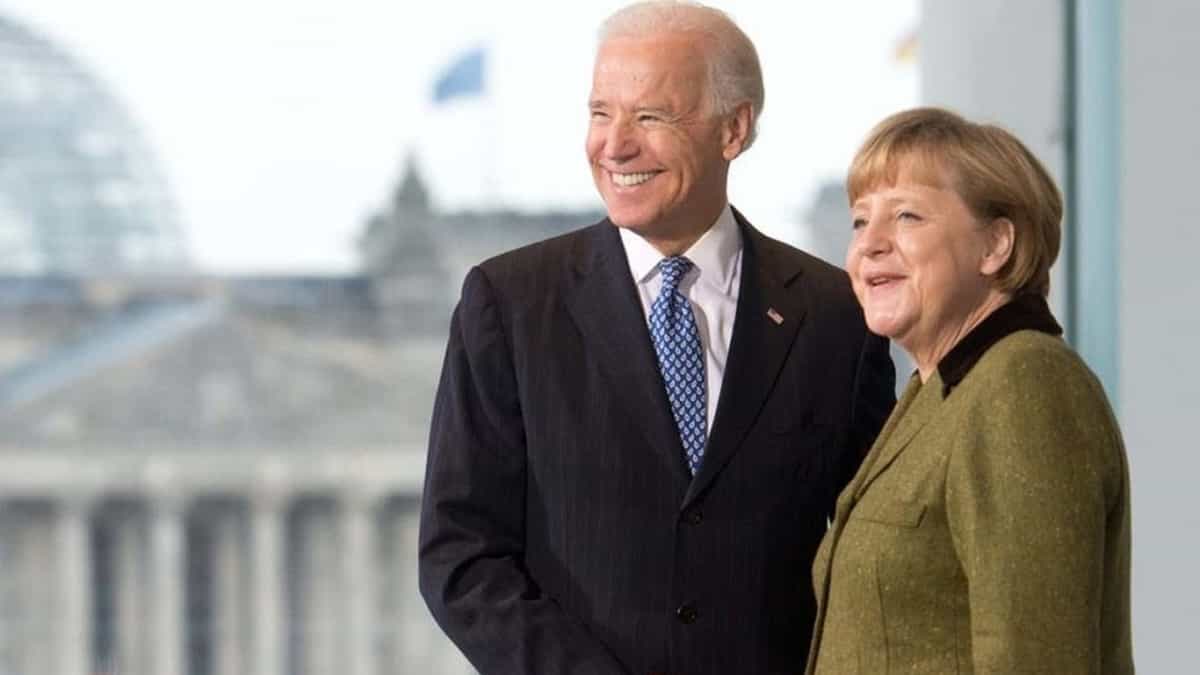 Joe Biden y Angela Merkel / Foto cortesía