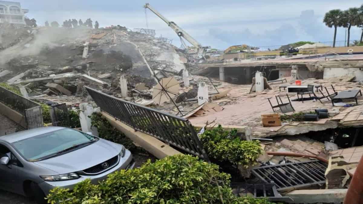 Zona del desastre en Miami. Foto: NTN24