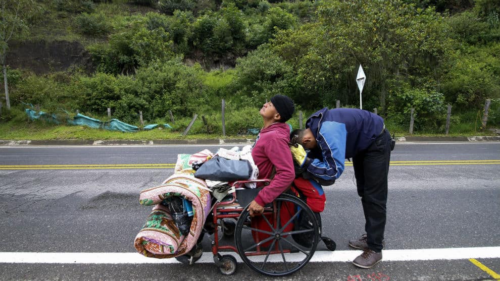 venezolano parapléjico Colombia