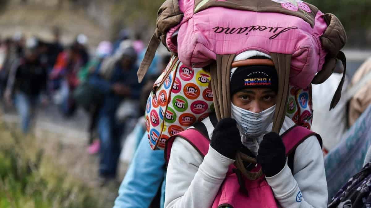 Migrantes venezolanos Foto: AFP