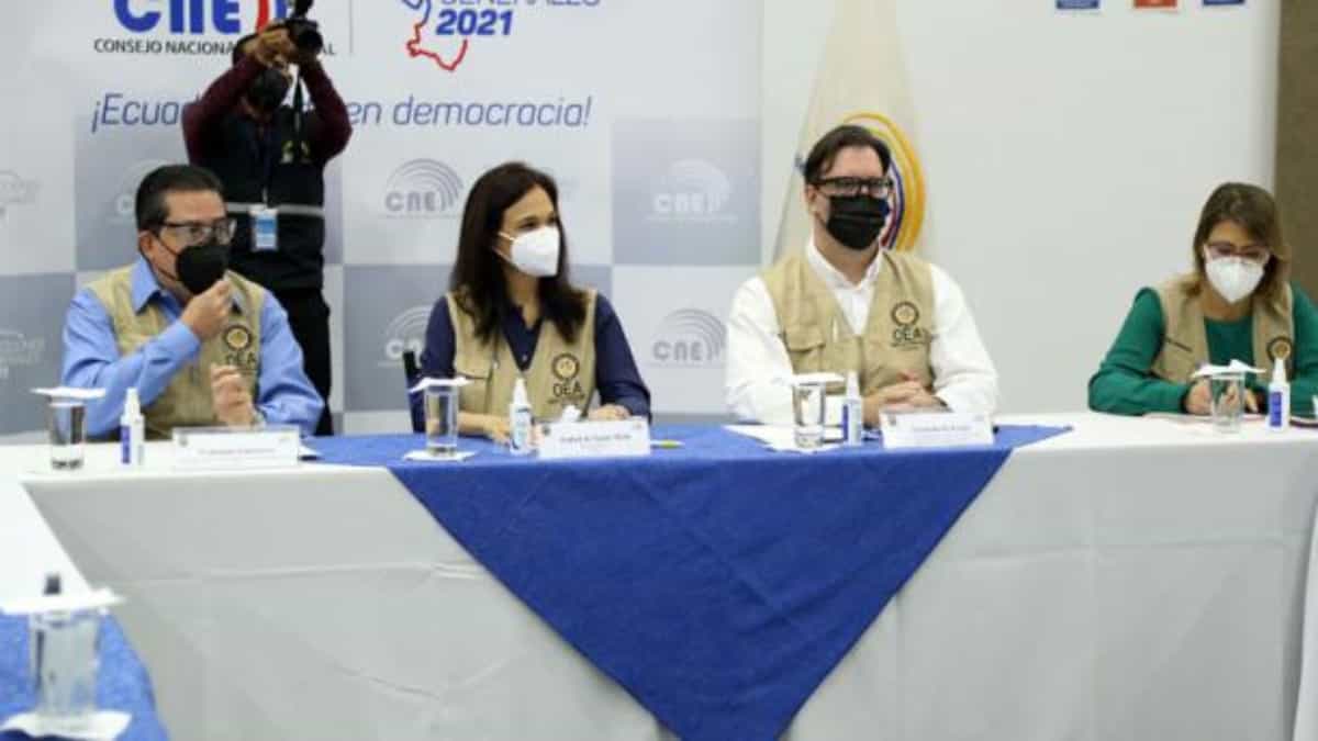 Misión de Observación Electoral de la OEA en Ecuador. Foto: El Comercio Ec
