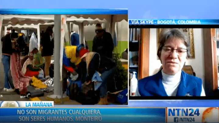 Religiosa brasileña cura los pies de los migrantes venezolanos Monja brasileña