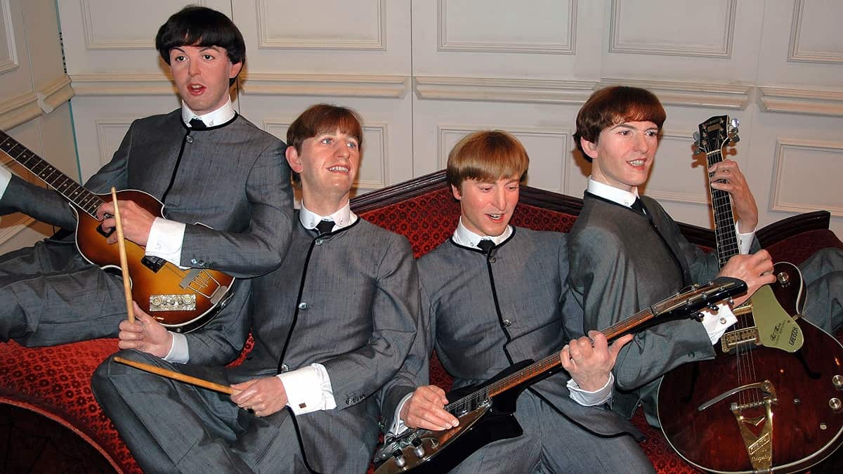 Esculturas de cera de The Beatles en museo Madame Tussauds / Foto cortesía