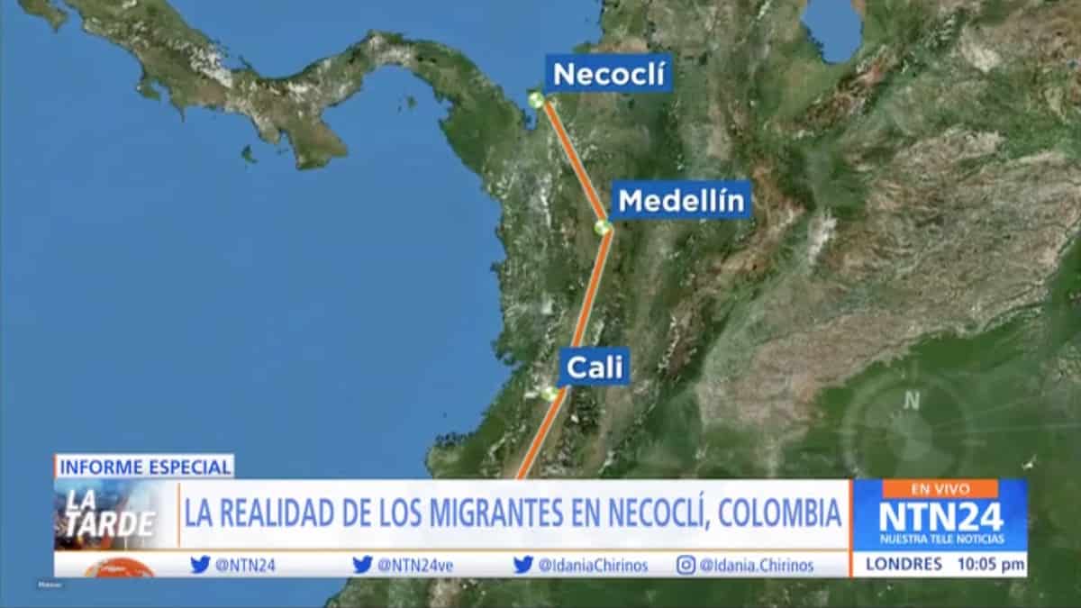 Miles de migrantes permanecen represados en el municipio colombiano de Necoclí