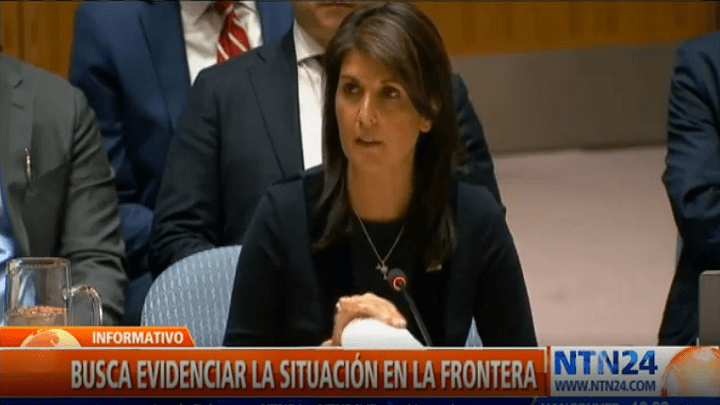 Nikki Haley visitará frontera de Colombia y Venezuela