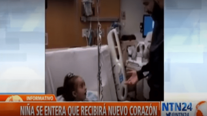 Niña tendrá un corazón nuevo