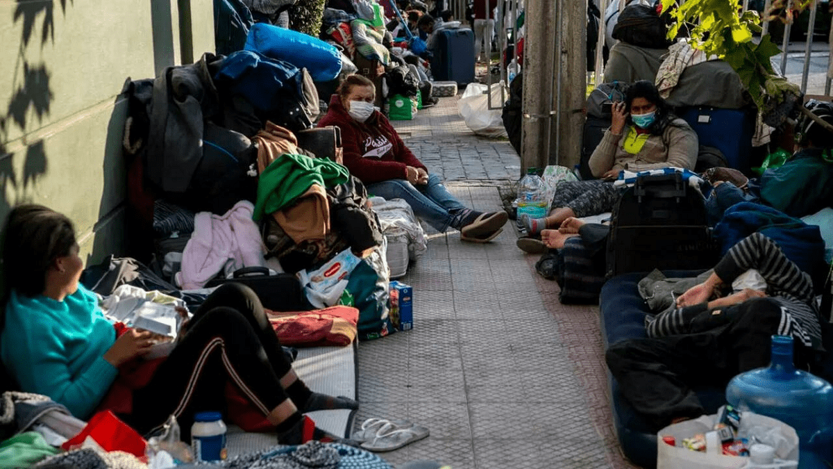 Migrantes venezolanos Foto: AFP