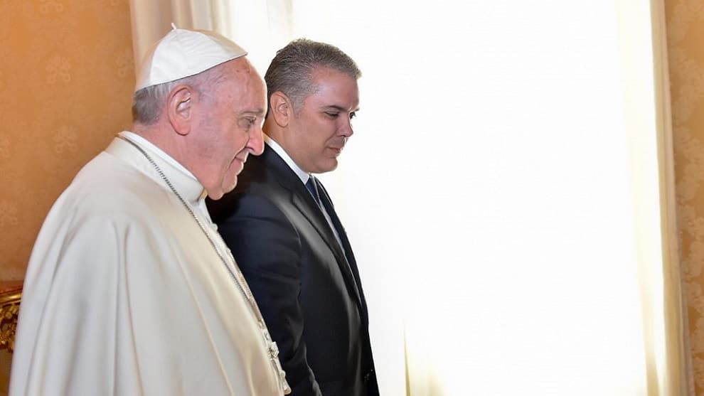 Papa Francisco e Iván Duque/ Foto: @IvanDuque