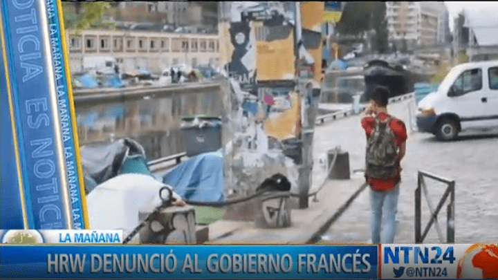 HRW denunció que cientos de niños migrantes duermen en las calles de París