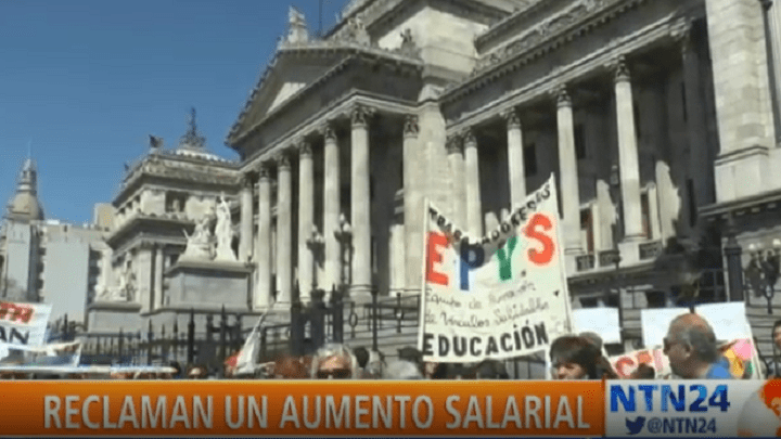 Paro de docentes en la provincia de Buenos Aires, Argentina