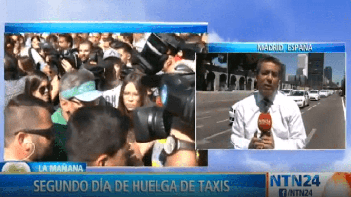 Paro de taxista en España