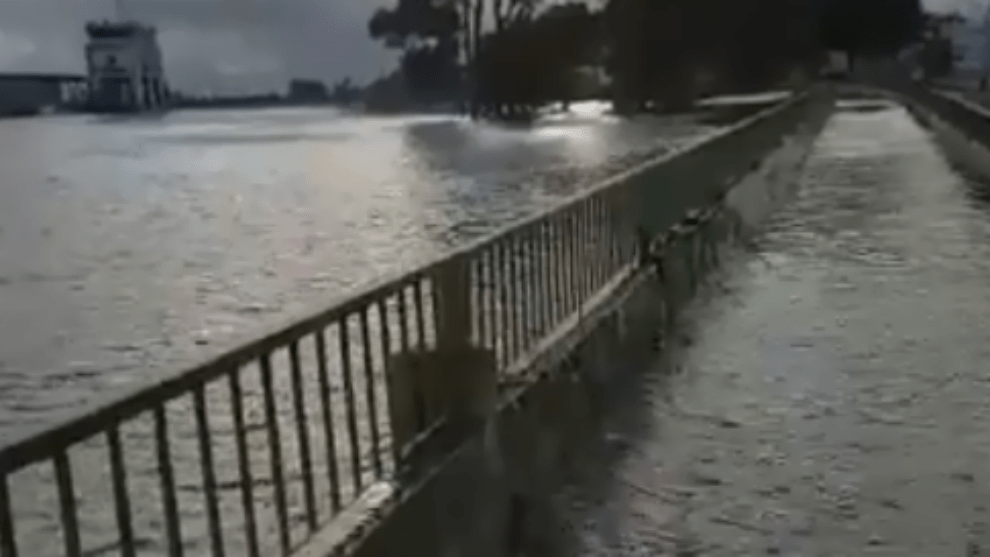 Paseo Orinoco inundado tras crecida del río rio orinoco