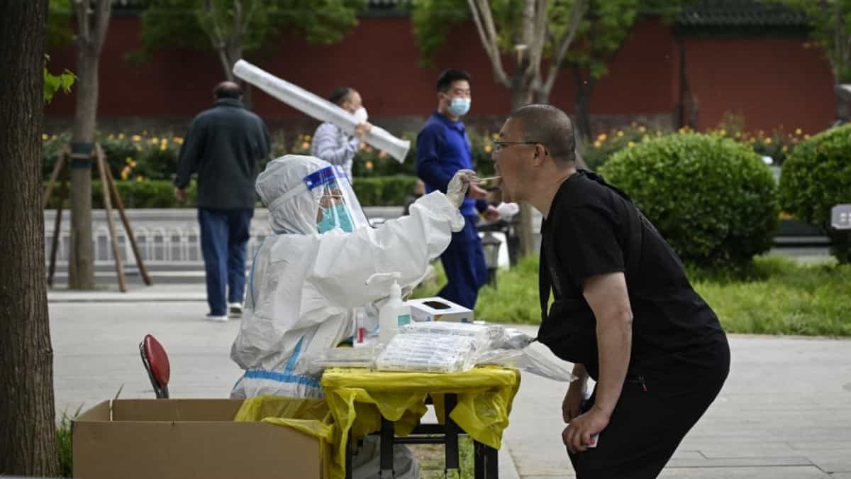 Test anticovid en la ciudad de Pekín- AFP