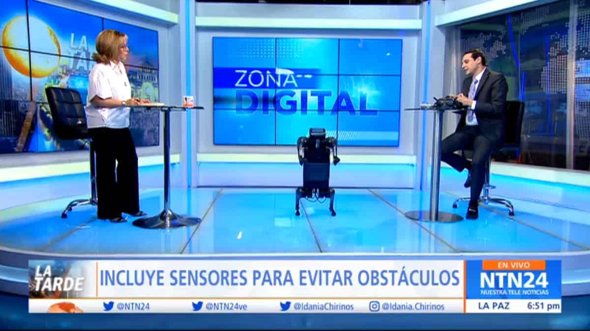 EN ZONA DIGITAL: Cyberdog, el perro robot de Xiaomi visitó NTN24