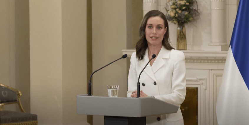 Primera ministra de Finlandia, Sanna Marin.