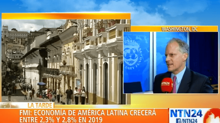 Director del Departamento del hemisferio occidental del FMI, Alejandro Werner,