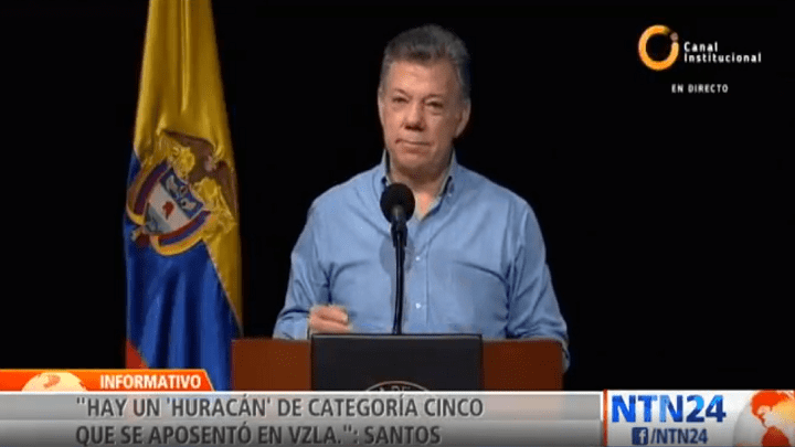Presidente Santos sobre Venezuela