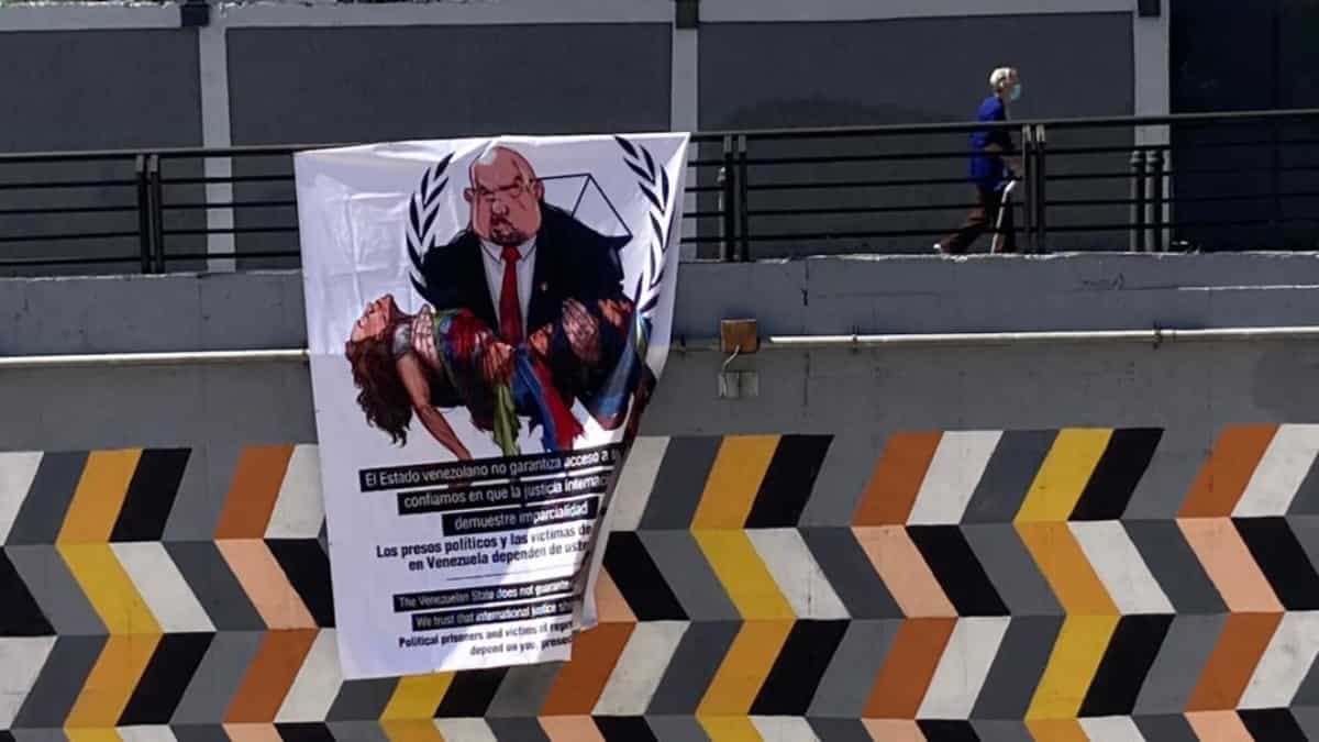 Protesta en Caracas por visita del fiscal de la CPI / NTN24