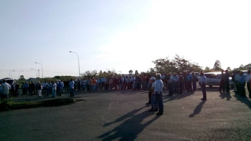 Trabajadores de Guayana protestan