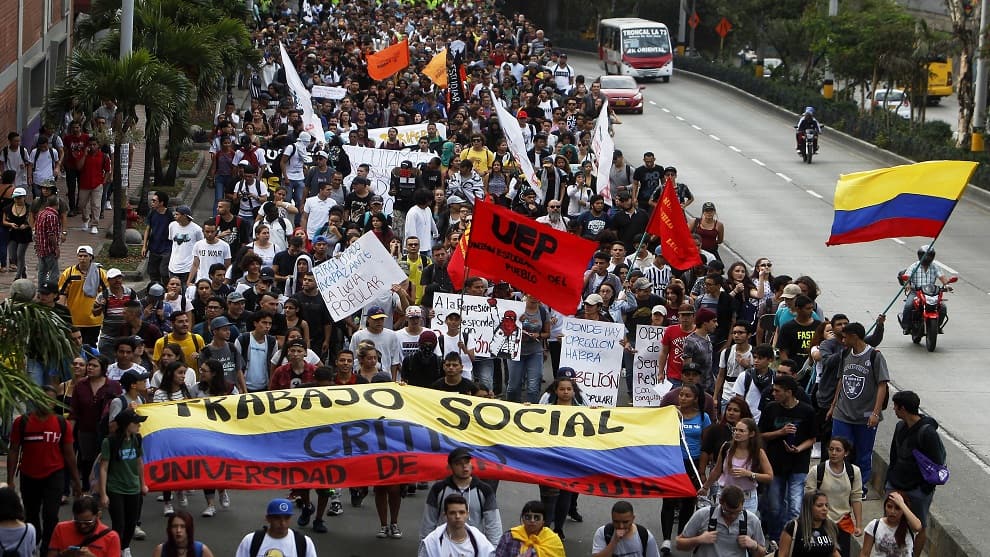protesta bogota