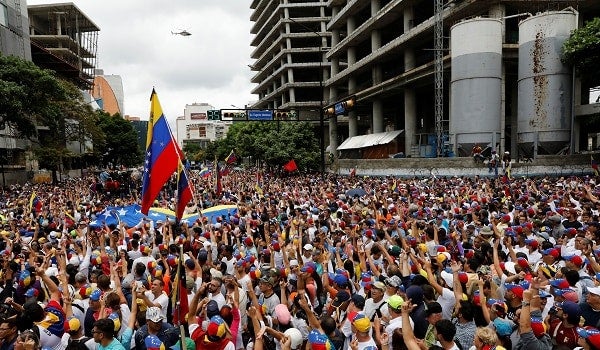 Protesta en Venezuela/ Foto: EFE