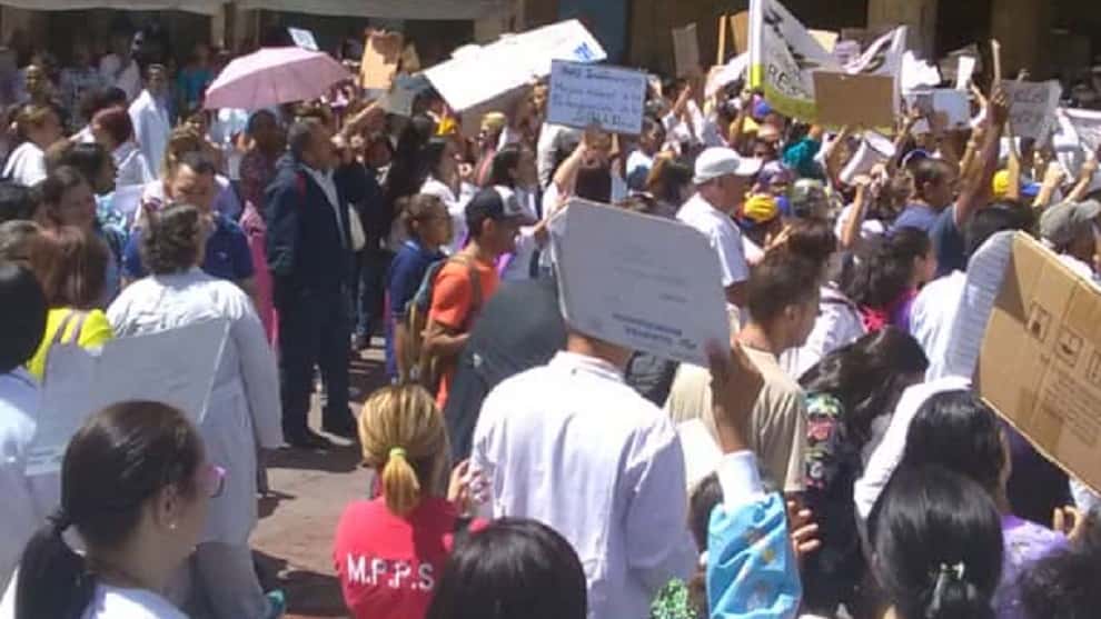 Protesta de la salud/ Foto: Cortesía