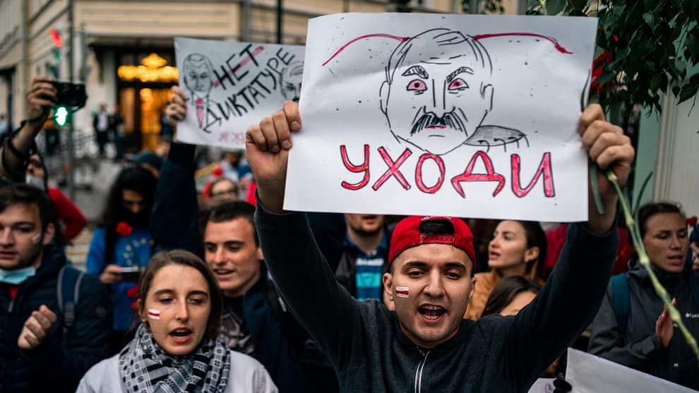 Siguen protestas en Bielorrusia tras proceso electoral que concluyó en polémica reelección de Lukashenko