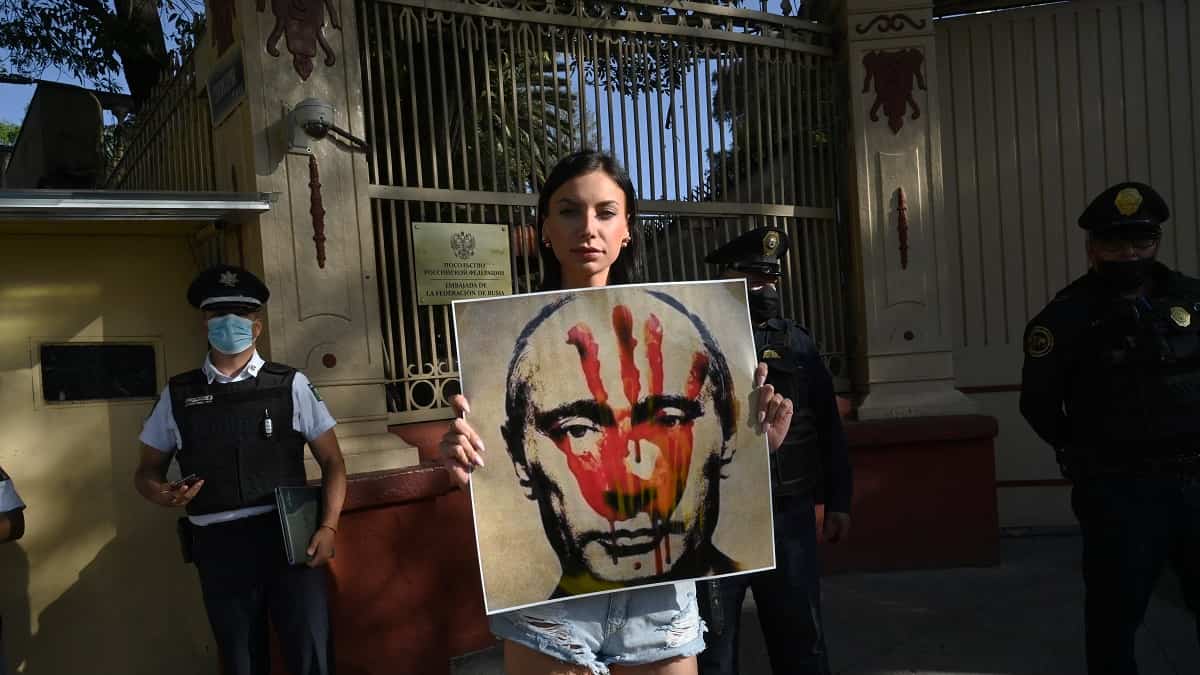 Protestas contra la invasión rusa / Foto AFP