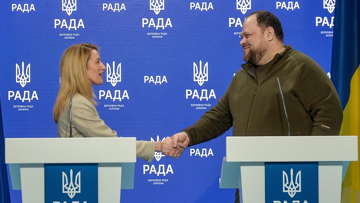 Presidenta del Parlamento Europeo llegó a Kiev