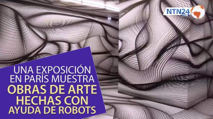 Las obras muestran la combinación entre robótica y arte