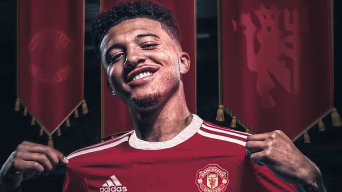 Jadon Sancho pasa a formar parte de los 'Red devils'. Foto: Manchester United