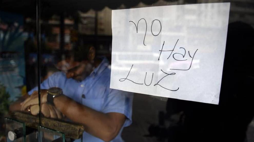 Sin luz/ Foto: AFP