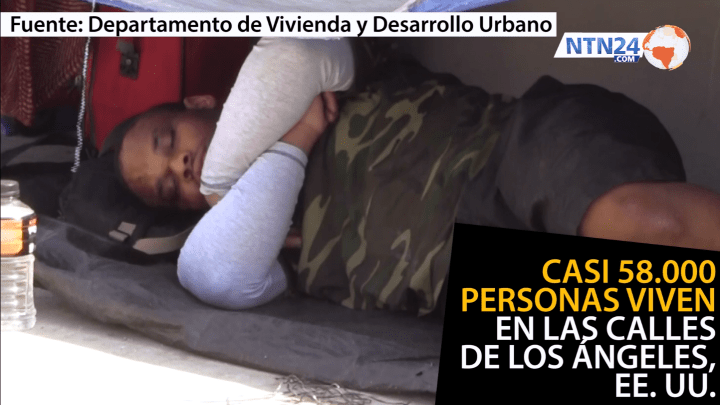 En todo Estados Unidos hay 553.742 personas viviendo en las calles. Los Ángeles se encuentra entre las ciudades con más indigentes de todo el país.